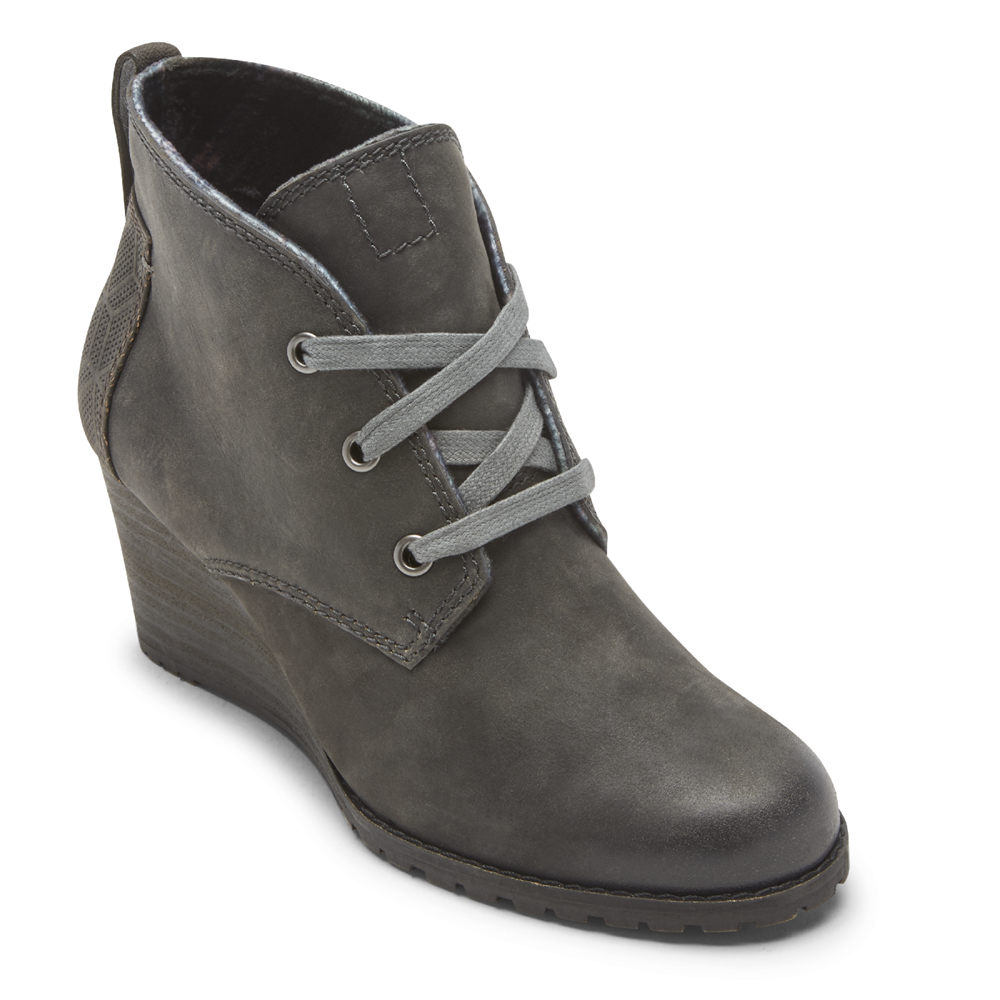 Rockport Støvler Dame Svart - Cobb Hill Lucinda Chukka - LFTM40926